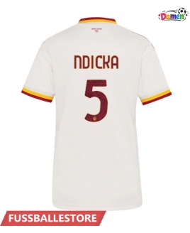 Günstige AS Roma Evan Ndicka #5 Auswärtstrikot Damen 2026-27 Kurzarm